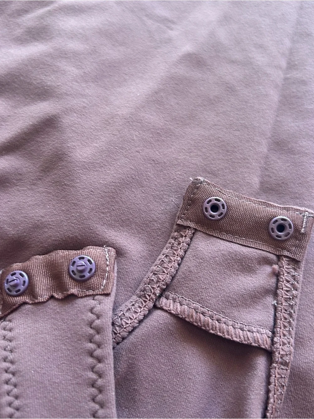 Free people Va Va Voom Java brown bodysuit L? Snap closure NWOT